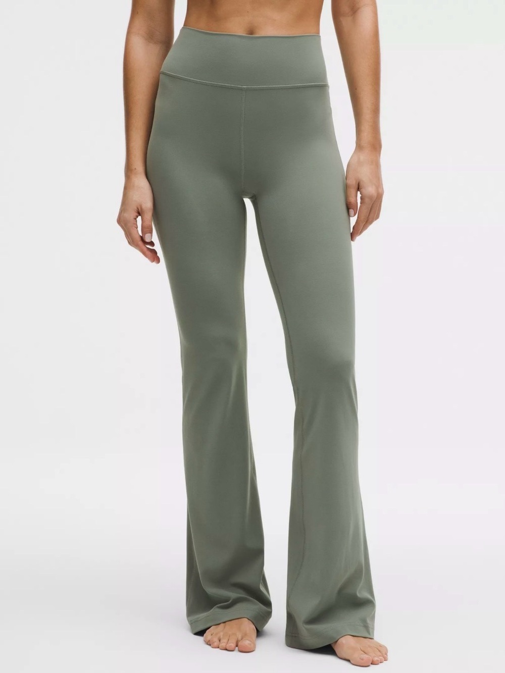 Lululemon Nulu High -Rise Flare Leg Pant Yoga Pants in Light Green Size 4
